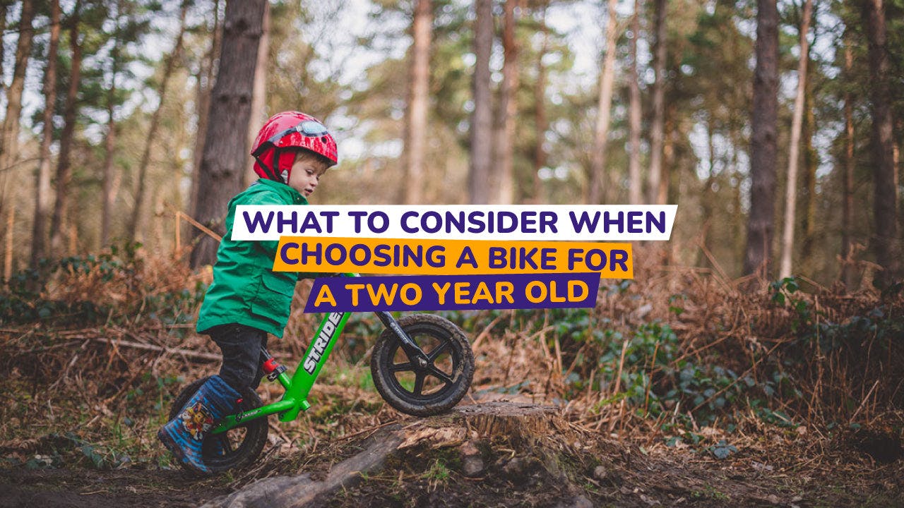 child on balance bike - bike club